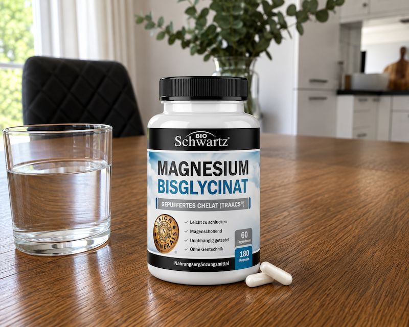 BioSchwartz Magnesiumglycinat 400 mg - 180 Kapseln