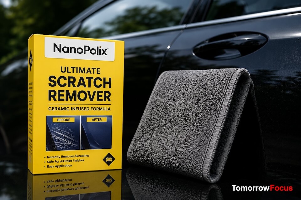 NanoPolix Nano-Tuch – unser Testexemplar im Einsatz NanoPolix Nano-Tuch im Test – Kratzerentferner für Autolack