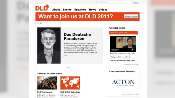 TFT launched DLD-Conference.com