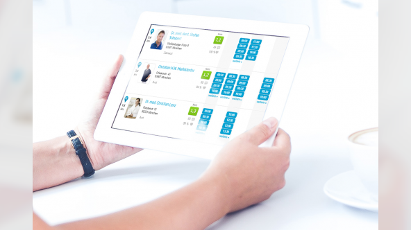 Patient bucht Arzttermin online