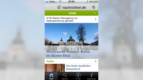 nachrichten.de iPhone-App