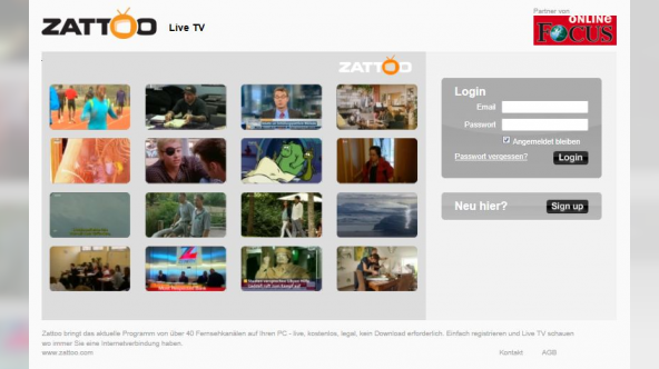Focus Online und Zattoo