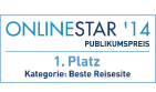 HolidayCheck gewinnt OnlineStar als „Beste Reiseseite”