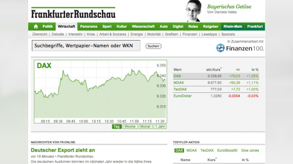 Finanzen100 Screenshot