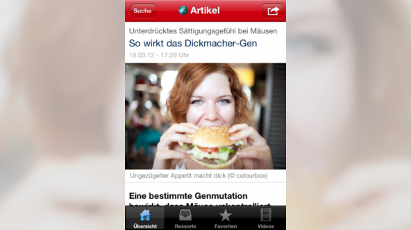 Focus Online iPhone App 2.0 Artikel